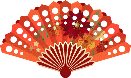 Spain Textured and Detailed Flamenco Fans Bouquet Flowers