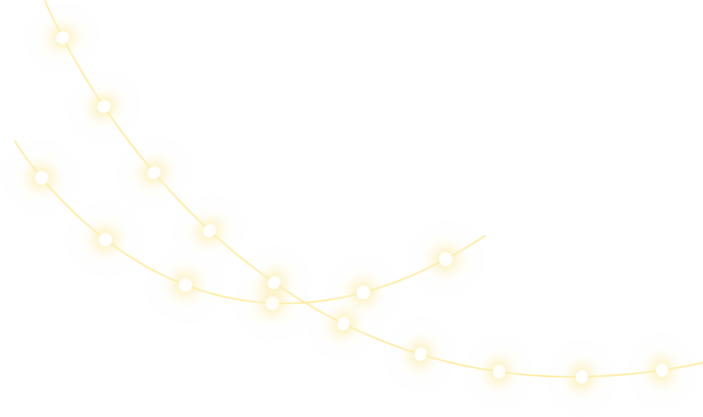 Glowing Christmas Lights Illustration