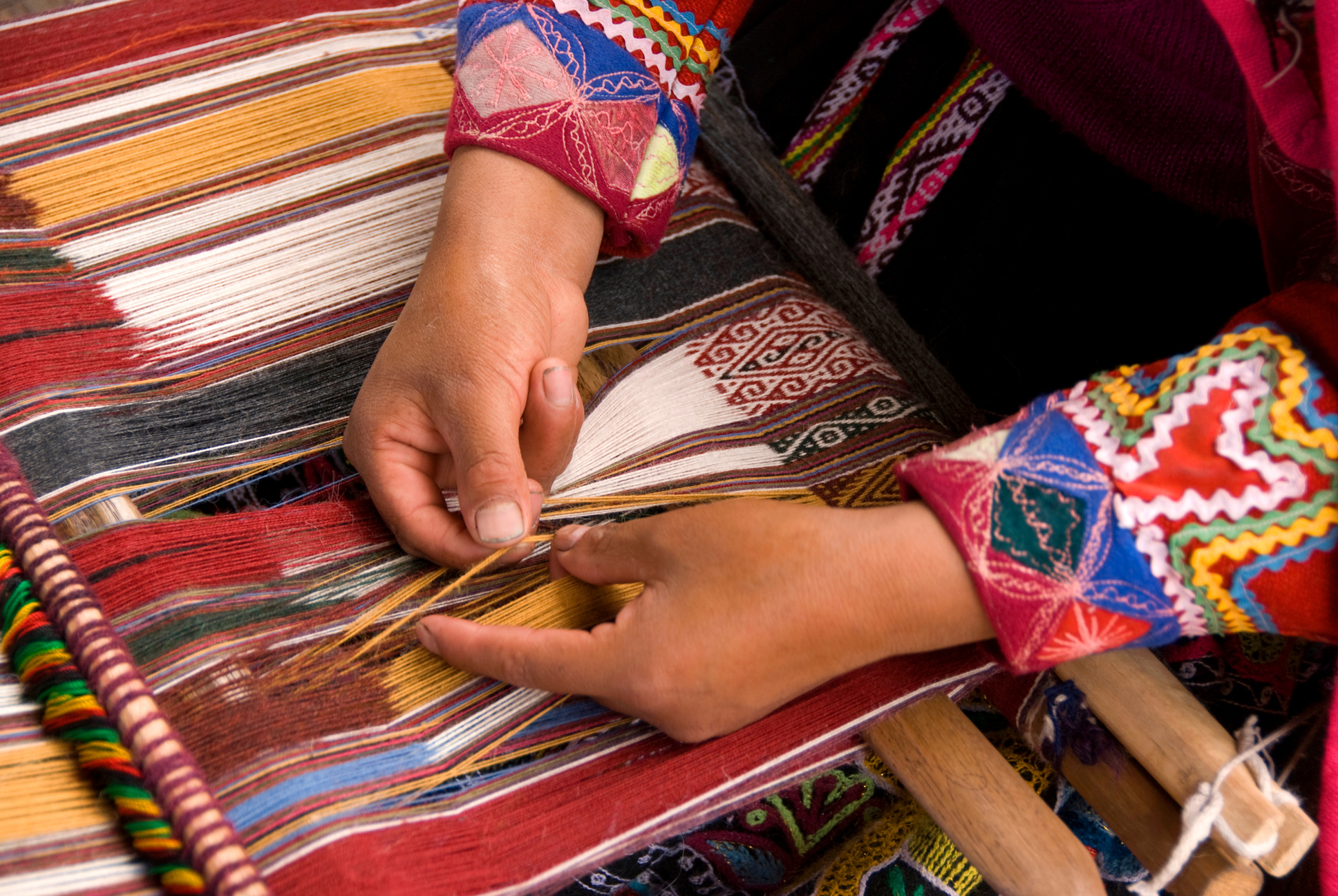Alpaca Weaving Peru