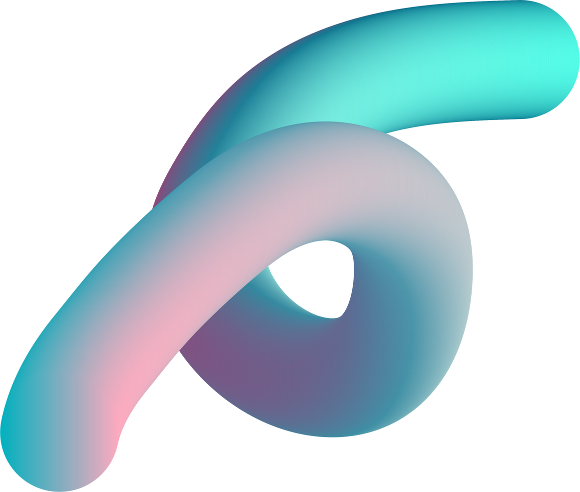 3D Abstract  shape colorful fluid