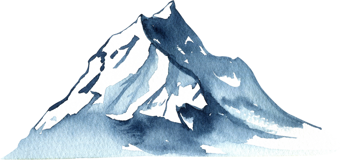 Watercolor mountain